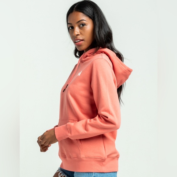 THE NORTH FACE Box NSE Never Stop Exploring Rose Salmon Pink Hoodie XS - Picture 3 of 12